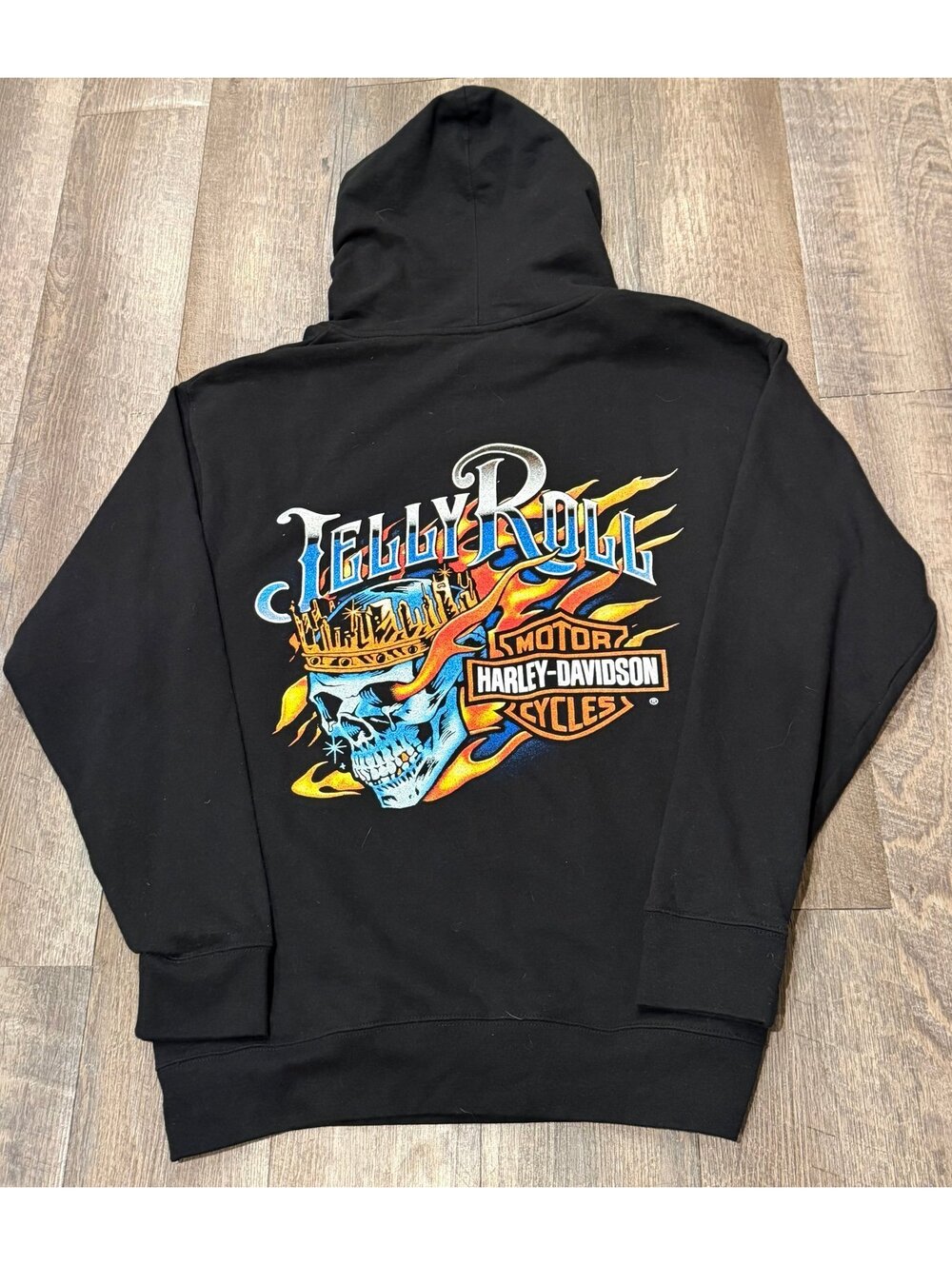 Jelly Roll x Harley Davidson Beautifully Broken Tour  Hoodie size Large